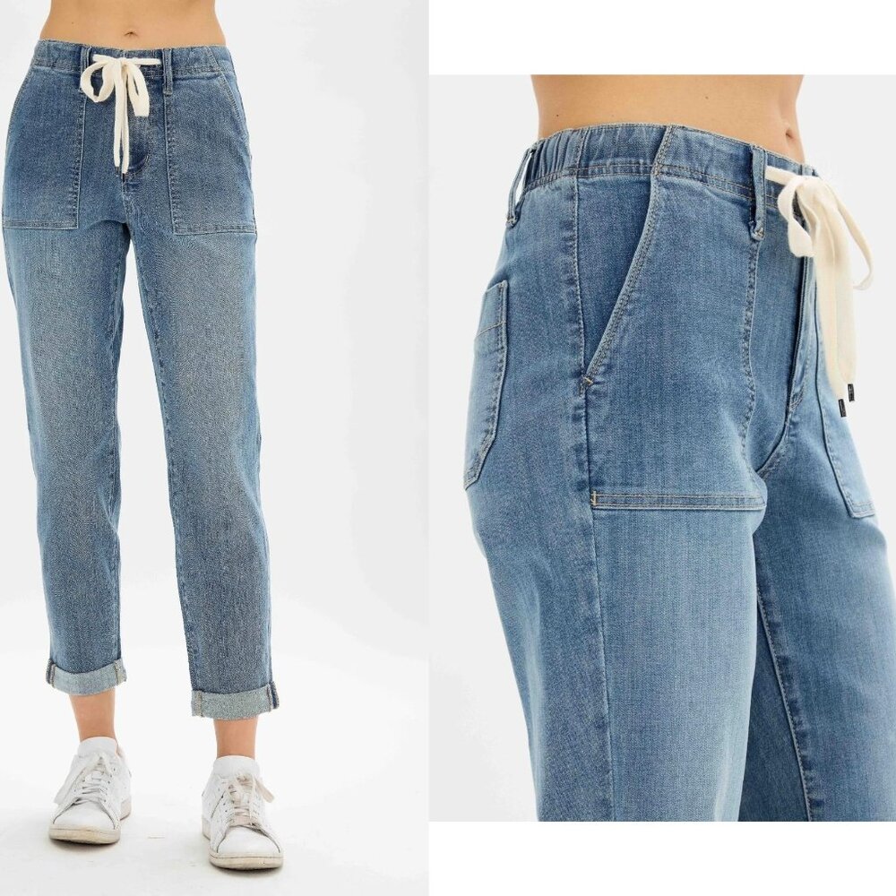 JUDY BLUE high rise straight fit jogger jeans (15/32)